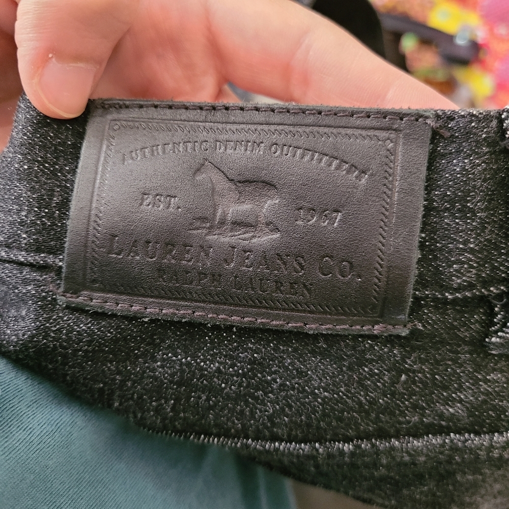 Lauren Jeans Co. Ralph Lauren Black Jeans Size 10 - Picture 9 of 10